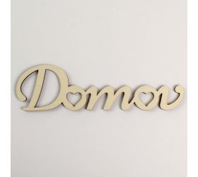 Výrez domov drevo s/3 20x5,5x0,5cm