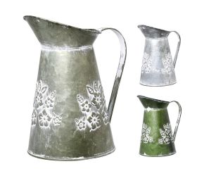 Váza džbán malý kov mix 3f kvety v:22x12,5cm super cena