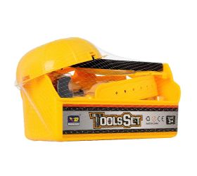 Kufrík s náradím, prilbou v sieťke