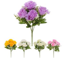 Kytica ruža x6 33cm mix 5f