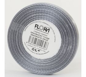Saten stuha 6mm/20m strieborná farba 180