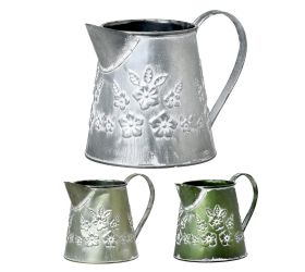 Váza džbán mini kov mix 3f kvety v:13x9,5cm super cena