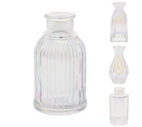 Váza sklo holograf. ass3 /v13cm