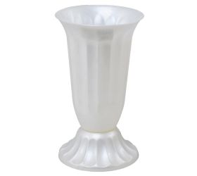 062 váza uh vrúbkovaná 17 perla /18,5xv38cm/