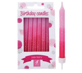 Sviečky party 8ks fuchcia s37400000