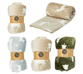 Pléd vian flanel 200x150cm 3ass aae823460