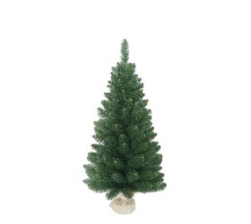 Vianočný stromček zaťaž. smrek v jute 90cm