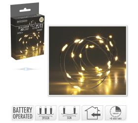 LED svetielka 80 teplá biela/ind timer silverwire