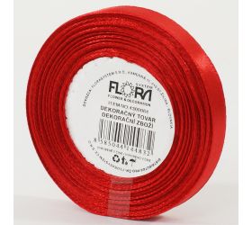 Saten stuha 10mm/15m červená farba 163