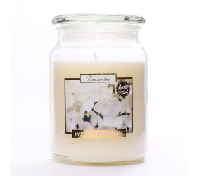 Voň.v skle s vrchn.biele kvety/snd99-179/500gr 15cm 500g