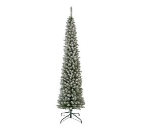 Vianočný stromček pencil pine so snehom výška 240/priemer 70 cm