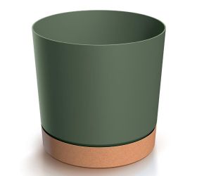 Dpod300 kvetináč tubo pm zelený 29,2xv28,3cm