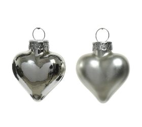 Srdce s/12 smalt/lesk zmes strieborné /2x4cm/pr.4,5