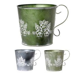 Obal s uchom kov mix 3f kvety v:16,5x18cm