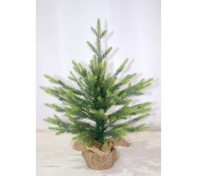 Vianočný stromček zaťaž. v jute 3d vetvička 60cm pe