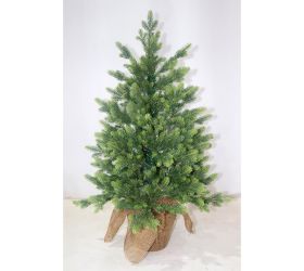 Vianočný stromček zaťaž. v jute 3d vetvička svetlá 90cm pe