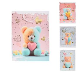 Darčeková taška s 18x23cm macko so srdcom