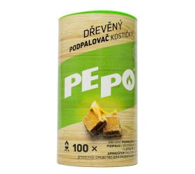 Pe-po drev.podpaľač 100 ks kocky