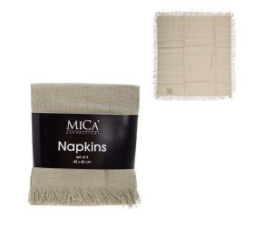 Obrúsky villia zelené, 4 kusy - d40xš40cm