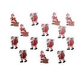 Mikuláš nálepka mix2 4.5x3cm
