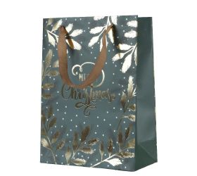 Taška vianočný papier xmas výška 24 × 18+8 cm 461825