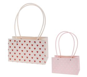 Taška na kvety srdce 22x10,5x13,5cm /x312