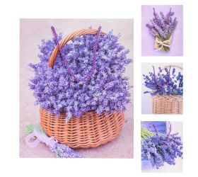 Darčeková taška m 32*26*12cm levanduľa