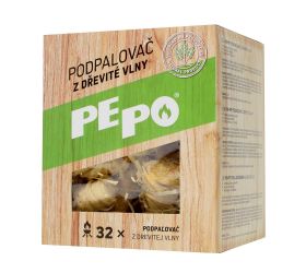 Pe-po podpaľovač z drev.vlny 32ks