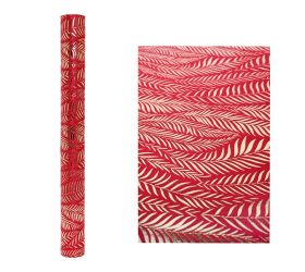 Štóla listy červená 48cmx1,8m