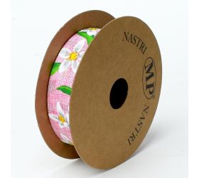 Stuha jarný kvet 25mmx15m ružová