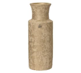 Váza terakota matná so zlat. trblietkou sand pr.15/v40cm