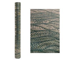 Štóla listy tm zelená 48cmx1,8m