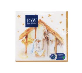 Sdl241400 servítky 33x33cm/20/3vrst. holy family blessing