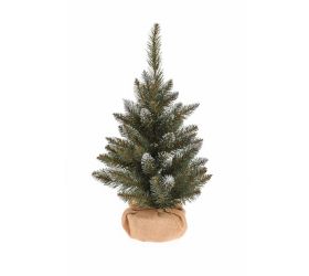 Vianočny stromček zaťažený strieborný š.30/v50cm