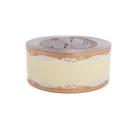 Stuha smútočná krém/zlatá 5cm/50y