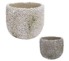 Obal cement koral mix farba 15x15xv13,5cm