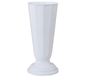 227 váza švéd.19 biela /19xv47cm/