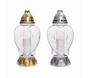 P-85 kah.sklo srdce ruža 150g 36cm