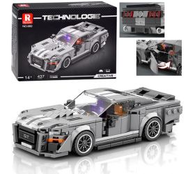 Technické bloky šedé športové auto zo 60. rokov, 437 dielikov