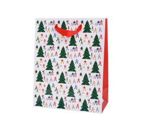 Taška vianočná výška 25 × 20+10 cm christmas hustle