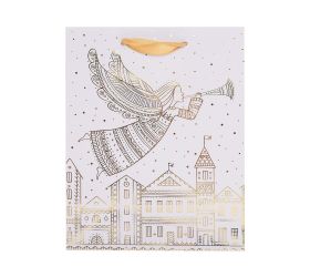 Agb2017203 taška darč. v25x20+10cm angel above the city