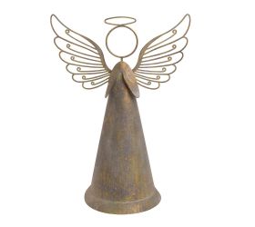 Anjel sivo/zla plech 25,5*18,5*10,5cm