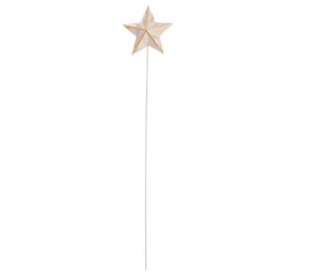 Zápich hviezda bie/zla drevo 34*7*2,4cm