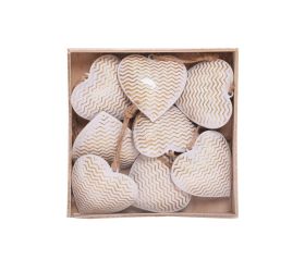 Záves srdiečka bie/zla drevo s/9 11,5*11,5*2,5cm