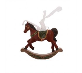 Záves koník hojdací čer/zel/zla poly 10*1,8*9cm