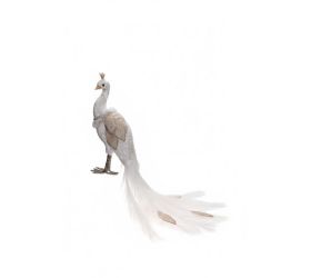 Páv bie/béž texti l20*5*70cm