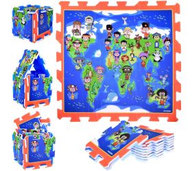 Penová hracia podložka deti sveta 93x93 cm
