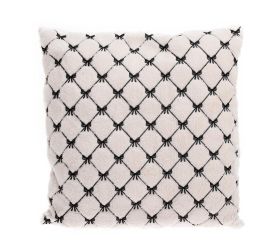 Vankúš mašličky bie/čie textil 45 × 45 × 10 cm
