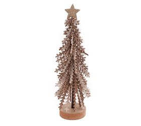 Stromček béžový flis 8*8*30cm