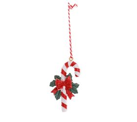 Záves lízatko bie/čer poly 8*4,5cm